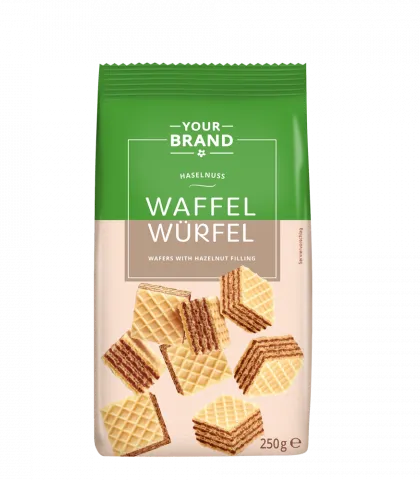 Your Brand Waffelwürfel Haselnuss