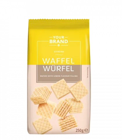 Your Brand Waffelwürfel Zitrone