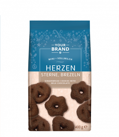 Herzen Sterne Brezeln Vollmilch