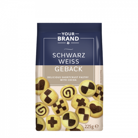 Schwarz-Weiss Gebäck