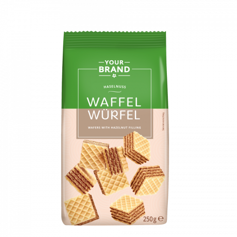 Your Brand Waffelwürfel Haselnuss
