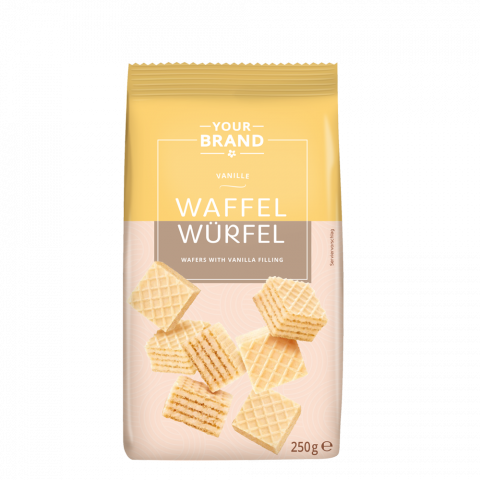Your Brand Waffelwürfel Vanille